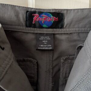 RailRiders Gray Nylon Pants